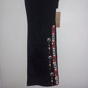 Ralph Lauren Black Denim Beaded Jeans